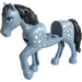 LEGO Zandblauw Paard met Wit Spots (77476)