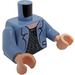 LEGO Sandblå Mary Cattermole Minifig Torso (973 / 76382)