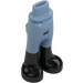 LEGO Sand Blue Minidoll Hip with Trousers with Back Pockets with Black Boots (2277 / 16925)