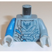 LEGO Sand Blue Minifig Torso Clay with Dark Blue Falcon in Shield (973)