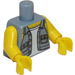 LEGO Zandblauw Motorfiets Mechanic Sleeveless Jacket Torso (973 / 88585)
