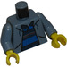 LEGO Zandblauw Peter Parker met Sand Blauw Jacket Torso (973)
