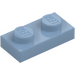 LEGO Sand Blue Plate 1 x 2 (3023)