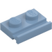 LEGO Sand Blue Plate 1 x 2 with Door Rail (32028)