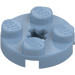 LEGO Sand Blue Plate 2 x 2 Round with Axle Hole (with &#039;+&#039; Axle Hole) (4032)