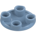 LEGO Sand Blue Plate 2 x 2 Round with Rounded Bottom (2654 / 28558)