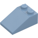 LEGO Sand Blue Slope 2 x 3 (25°) with Rough Surface (3298)