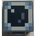 LEGO Sand Blue Square Minifigure Head with Minecraft Skin 4 Pattern (19729)