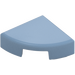 LEGO Sand Blue Tile 1 x 1 Quarter Circle (25269)