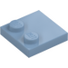 LEGO Sand Blue Tile 2 x 2 with Studs on Edge (33909)