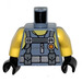 LEGO Zandblauw Torso met Scuba Pak, Sleeveless, Utility Riem en Gloves (973 / 76382)