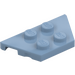 LEGO Sand Blue Wedge Plate 2 x 4 (51739)