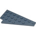 LEGO Sand Blue Wedge Plate 4 x 8 Wing Right with Underside Stud Notch (3934 / 45175)