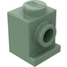 LEGO Zandgroen Steen 1 x 1 met Koplamp en geen slot (4070 / 30069)