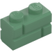 LEGO Sand Green Brick 1 x 2 with Embossed Bricks (98283)