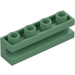 LEGO Verde sabbiato Mattoncino 1 x 4 con scanalatura (2653)