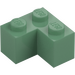 LEGO Sand Green Brick 2 x 2 Corner (2357)