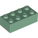 LEGO Sand Green Brick 2 x 4 (3001 / 72841)