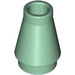 LEGO Sand Green Cone 1 x 1 without Top Groove (4589 / 6188)
