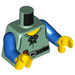 LEGO Sand Green Farmer Minifig Torso (973 / 76382)
