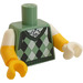 LEGO Sand Green Gone Golfin&#039; President Business Minifig Torso (973 / 16360)