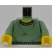 LEGO Sand Green Harry Potter Torso with Sand Green Arms and Yellow Hands (973)