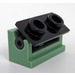 LEGO Sand Green Hinge Brick 1 x 2 with Black Top Plate (3937 / 3938)