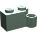 LEGO Sand Green Hinge Brick 1 x 4 Base (3831)