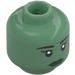 LEGO Sand Green Lady Liberty Head (Recessed Solid Stud) (25433 / 99277)