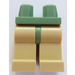 LEGO Zandgroen Minifigure Heupen met Tan Poten (3815 / 73200)
