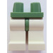 LEGO Sandgrün Minifigure Hüften mit Weiß Beine (73200 / 88584)