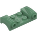 LEGO Sand Green Mudguard Plate 2 x 4 with Headlights and Curved Fenders (93590)