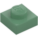 LEGO Sand Green Plate 1 x 1 (3024 / 30008)