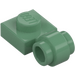 LEGO Sand Green Plate 1 x 1 with Clip (Thick Ring) (4081 / 41632)