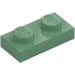 LEGO Pískově zelená Deska 1 x 2 (3023 / 28653)