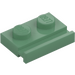 LEGO Sand Green Plate 1 x 2 with Door Rail (32028)