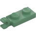 LEGO Sand Green Plate 1 x 2 with Horizontal Clip on End (42923 / 63868)