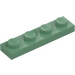 LEGO Zandgroen Plaat 1 x 4 (3710)