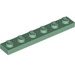 LEGO Sand Green Plate 1 x 6 (3666)