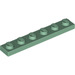 LEGO Sand Green Plate 1 x 6 (3666)