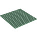 LEGO Sand Green Plate 16 x 16 with Underside Ribs (91405)