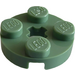 LEGO Sand Green Plate 2 x 2 Round with Axle Hole (4032)