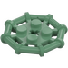 LEGO Sand Green Plate 2 x 2 with Bar Frame Octagonal (Round Studs) (75937)