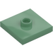 LEGO Sand Green Plate 2 x 2 with Groove and 1 Center Stud (23893 / 87580)