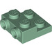 LEGO Sandgrün Platte 2 x 2 x 0.7 mit 2 Bolzen auf Seite (4304 / 99206)