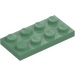 LEGO Zandgroen Plaat 2 x 4 (3020)