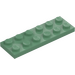 LEGO Sand Green Plate 2 x 6 (3795)