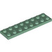 LEGO Sand Green Plate 2 x 8 (3034)