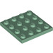 LEGO Sand Green Plate 4 x 4 (3031)