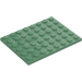 LEGO Verde arena Placa 6 x 8 (3036)